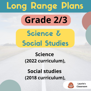 Preview of LONG RANGE PLANS – Grade 2/3 Science/Social Studies –  EDITABLE
