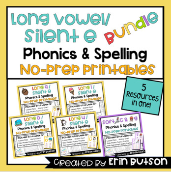 Preview of Silent e CVCe Worksheets, UFLI Lessons 54, 55, 56, 57, 58, 59, Wonders 
