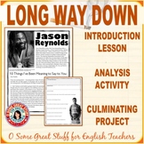 Long Way Down Lesson with Reading Analysis Activities and 