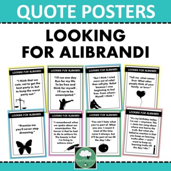 Preview of LOOKING FOR ALIBRANDI Quote Posters