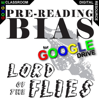 Preview of LORD OF THE FLIES PreReading Bias Activity DIGITAL Prior Opinion Background