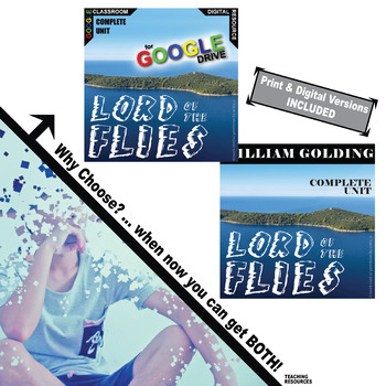 Preview of LORD OF THE FLIES Novel Study Unit Plan Activities PRINT & DIGITAL Pre-reading