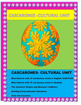 Preview of LOS CASCARONES DE PASCUA- Spanish Easter Reading English- SUB PLAN