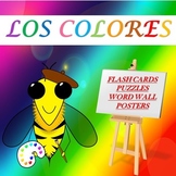 LOS COLORES: FLASH CARDS, PUZZLES, WORD WALL, AND POSTERS 