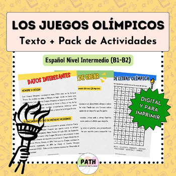 Preview of LOS JUEGOS OLÍMPICOS | Texto + Actividades de Lectocomprensión y Escritura | ELE