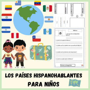 Preview of LOS PAÍSES HISPANOHABLANTES PARA NIÑOS | HISPANIC HISTORY MONTH COUNTRIES
