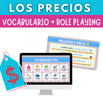 Preview of LOS PRECIOS EN ESPAÑOL. VOCABULARIO + ROLE PLAYING