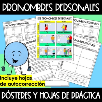 Preview of LOS PRONOMBRES PERSONALES. Spanish personal pronouns.