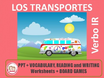 Preview of SPANISH THE MEANS OF TRANSPORT: LOS TRANSPORTES. Pack to learn and play