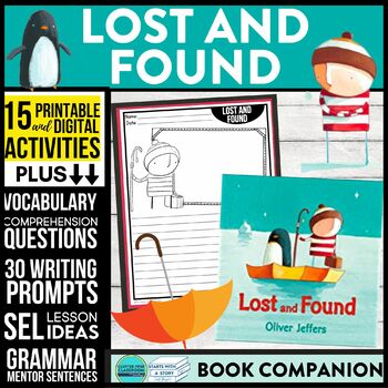 Preview of LOST AND FOUND activities READING COMPREHENSION - Book Companion read aloud