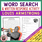 Jazz Music Word Search & Research Worksheets - Middle Scho