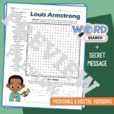 LOUIS ARMSTRONG Word Search Puzzle Activity Vocabulary Wor