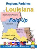 LOUISIANA Parish/Regions FoldUp activity/worksheet