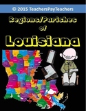 LOUISIANA - Regions/Parishes Of Louisiana