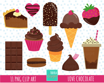 Love Clipart Chocolate Clipart Valentine S Day Clipart Desserts Food