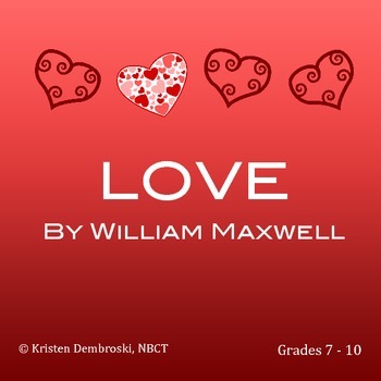 Preview of LOVE Short Story by William Maxwell: Close Reading, Figurative Language Activity