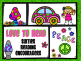 LOVE TO READ Hippie (60's) Theme -Reading Logs, Bookmarks & More