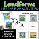 Lovely Landforms Lift the Flap Activities Kindergarten & F