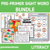 LOW PREP Pre-primer sight word activity bundle