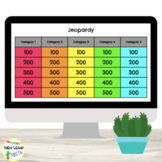LOW PREP Rainbow Jeopardy Google Slides Template