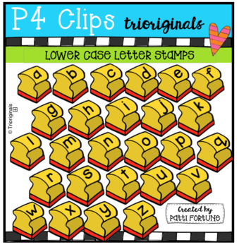 Stamp Clipart: Letters and Numbers by Teacher Laura