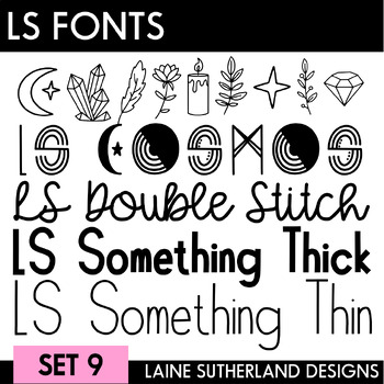 Preview of LS Fonts Set 9