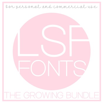 Preview of LSF Fonts Growing Bundle