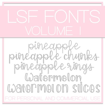 Preview of LSF Fonts - Volume 1
