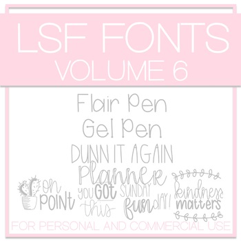 Preview of LSF Fonts - Volume 6