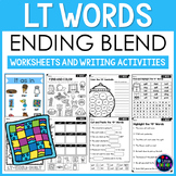 LT Ending Blends Worksheets - Final Consonant Blends: Phon
