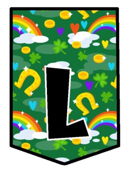Preview of LUCK IS FINDING THE PERFECT BOOK! St. Patrick’s Day Bulletin Board Letters