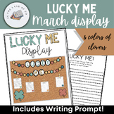 LUCKY ME! March Display with Writing Prompt (boho neutral colors)