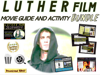 Preview of LUTHER BUNDLE! Movie Guide, Games, Activities, and Bios for a Reformation Unit
