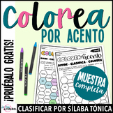 La Acentuación Colorea por Acento - Spanish Accents Worksh