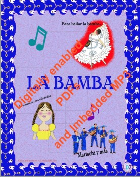 Preview of La Bamba - (Mariachi) PDFs and MP3 embedded in digital worksheets