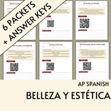 La Belleza y La Estética Full Tema Packet - AP Spanish Unit 3