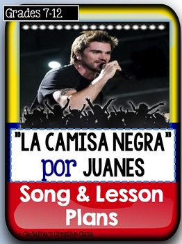 Preview of Spanish Song La Camisa Negra por Juanes Present Tense Verbs and Reflexive Verbs