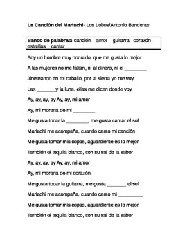 Antonio Banderas - Cancion del Mariachi Desperado (Lyrics Spanish