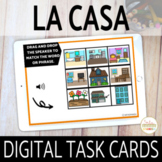 La Casa House Vocab in Spanish Boom Cards Digital Task Cards