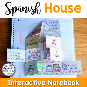 Preview of La Casa (The House) Spanish Interactive Notebook Activity