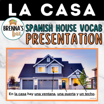 Preview of La Casa Vocabulario - FREE Spanish House Vocab Powerpoint Presentation