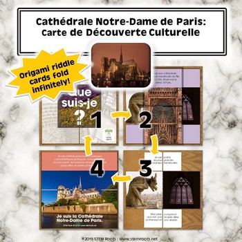 carte notre dame de paris La Cathédrale Notre Dame de Paris: Carte de by STEM Roots 