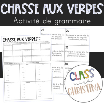 Preview of La Chasse Aux Verbes - Activité ludique de grammaire et de conjugaison