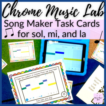 Preview of La Chrome Music Lab Task Cards for STEAM Elementary Music Centers