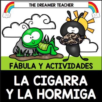 Preview of La Cigarra y la Hormiga | Libro Emergente y Actividades | Distance Learning