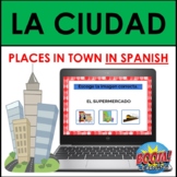 La Ciudad: Spanish Places in the City/Town Vocabulary BOOM CARDS
