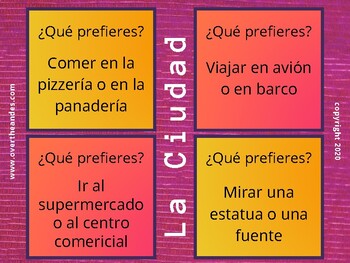 La Ciudad: Task Cards | 16 Cards by Over The Andes | TPT