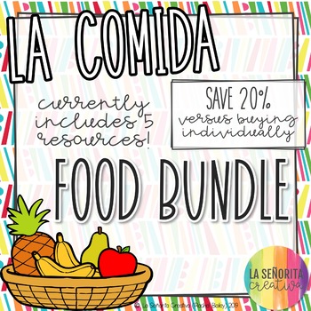Preview of La Comida Activity Bundle | Food Vocab