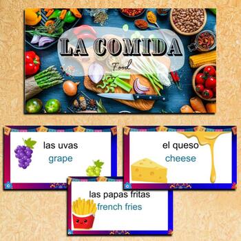 Preview of La Comida - FREE Presentation Food and Drinks in Spanish