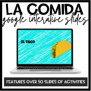 Preview of La Comida | Food in Spanish |  Google Interactive Slides Activity